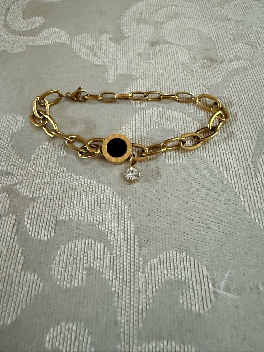 NWOT Designer Inspired Stainless Steel Chain Bracelet